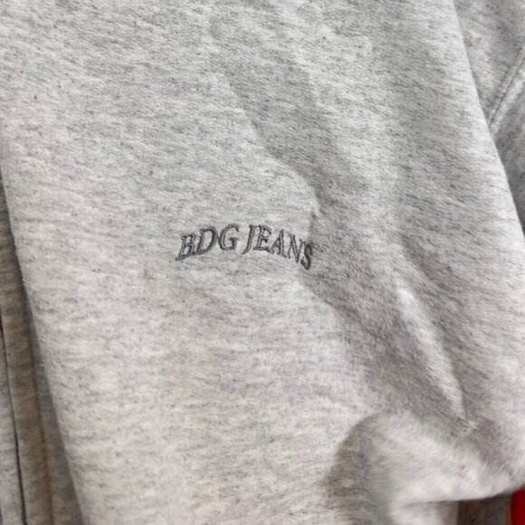 BDG URBAN OUTFITTERS Front Zip Hoodie in Grey Size Medium - Picture 5 of 7